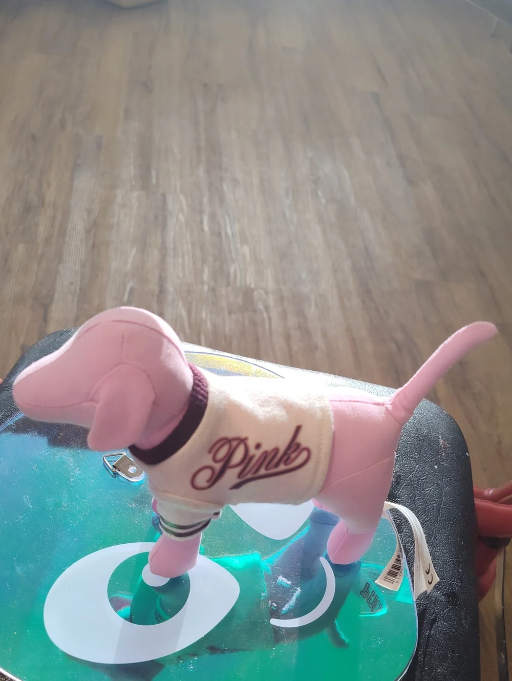 Victoria's Secret Pink Plush Dog Pink and Cream Sweater 7x 6 Sporty